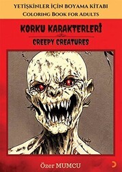 Korku Karakterleri - Yetişkinler için Boyama Kitabı - Cinius Yayınları