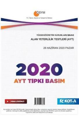 AYT 2020 Tıpkı Basım - 1
