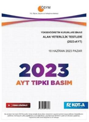 AYT 2023 Tıpkı Basım - 1