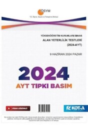 AYT 2024 Tıpkı Basım - Kota Yayınları