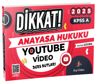 KPSS A Grubu Anayasa Hukuku Dikkat YouTube Video Ders Notları - 1