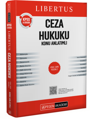 KPSS A Grubu Libertus Ceza Hukuku Konu Anlatımlı - 1