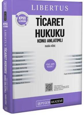 KPSS A Grubu Libertus Ticaret Hukuku Konu Anlatımlı - 1