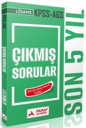 KPSS AGS Çıkmış Sorular Son 5 Yıl - Paraf Akademi