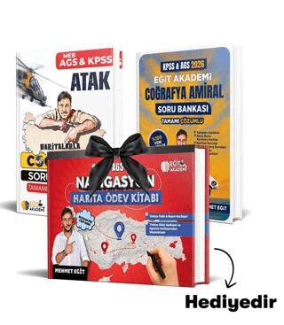 KPSS - AGS Coğrafya Soru Bankası - Ödev Kitabı Seti - 1