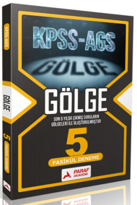 KPSS-AGS Gölge 5 Fasikül Deneme - 1