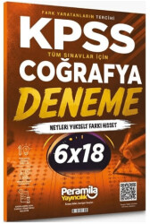 KPSS Coğrafya 6 Deneme Çözümlü - Peramila Yayıncılık