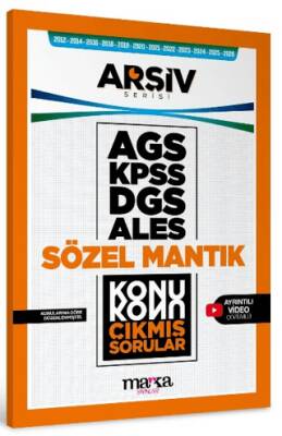 AGS KPSS DGS ALES Sözel Mantık Konu Konu Çıkmış Sorular - 1