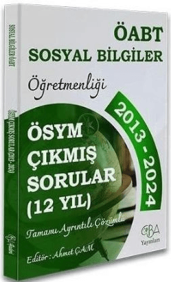 ÖABT MEB-AGS Sosyal Bilgiler Öğretmenliği Çıkmış Sorular Son 12 Yıl Çözümlü - 1
