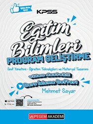 Pegem Akademi Yayıncılık KPSS Eğitim Bilimleri Program Geliştirme Ders İzleme Defteri - 1