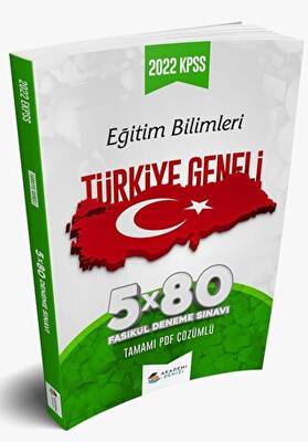 KPSS Eğitim Bilimleri Türkiye Geneli 5 x 80 Fasikül Deneme