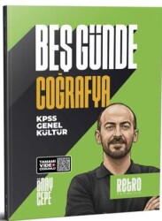 KPSS Genel Kültür Beş Günde Coğrafya Kamp Kitabı - Retro Yayıncılık