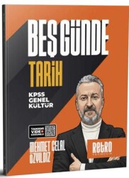 KPSS Genel Kültür Beş Günde Tarih Kamp Kitabı - Retro Yayıncılık