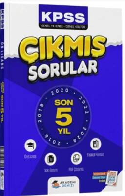 KPSS Genel Kültür Genel Yetenek Önlisans Son 5 Yıl Çıkmış Sorular Fasikülü - 1