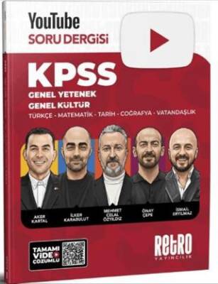 KPSS Genel Kültür Genel Yetenek Youtube Soru Dergisi - 1