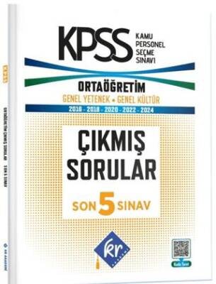 KPSS Genel Yetenek Genel Kültür Ortaöğretim Son 5 Sınav Çıkmış Sorular - 1