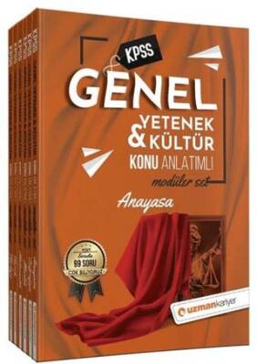 Uzman Kariyer Yayınları KPSS Genel Yetenek Genel Kültür Konu Anlatımlı Modüler Set - 1