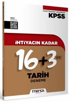 KPSS İhtiyacın Kadar Tarih 16+3 Deneme - 1