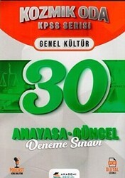 Akademi Denizi Yayıncılık KPSS Kozmik Oda Anayasa Güncel 30 Deneme - Akademi Denizi Yayıncılık
