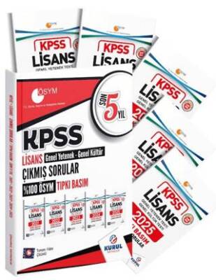KPSS Lisans GYGK Son 5 Yıl Tıpkı Basım Çıkmış Sorular - 1