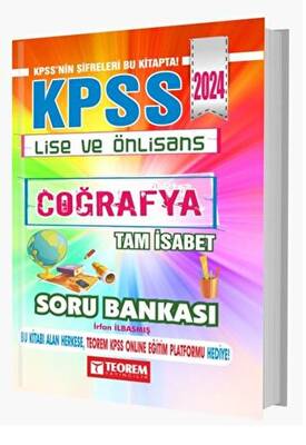 Teorem Yayıncılık KPSS Lise Ön Lisans Tam İsabet Coğrafya Soru Bankası - 1