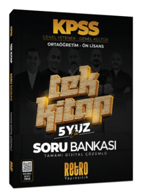 KPSS Ortaöğretim Ön Lisans Tek Kitap Soru Bankası - 1