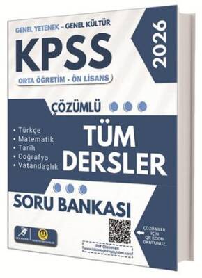 KPSS Ortaöğretim Ön Lisans Tüm Dersler Soru Bankası - 1