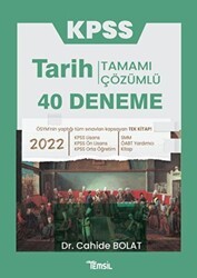 Temsil Kitap Kpss Tarih 40 Deneme Tamamı Çözümlü - Temsil Kitap