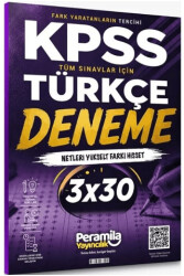 KPSS Türkçe 3 Deneme Çözümlü - Peramila Yayıncılık