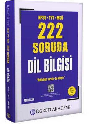 KPSS TYT MSÜ 222 Soruda Dil Bilgisi Tamamı Çözümlü Özgün Sorular - 1