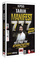 KPSS Tarih Manifest Serisi 777 Soruda Tamamı Video Çözümlü Tekrar Kitabı - Yargı Yayınevi