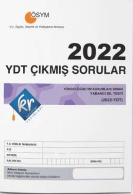 KR Akademi Yayınları YDT Çıkmış Sorular Tıpkı Basım Kitapçığı - 1