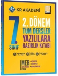 7. Sınıf 2. Dönem Tüm Dersler Yazılılara Hazırlık Kitabı - KR Akademi Yayınları