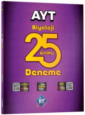 KR Akademi Yayınları Dr. Biyoloji & Biosem AYT Biyoloji Biyopsi 25 Biyoloji Deneme - 1