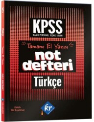 KPSS Türkçe Konu Anlatımlı Not Defteri - KR Akademi Yayınları