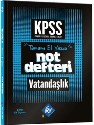 KPSS Vatandaşlık Konu Anlatımlı Not Defteri - 1
