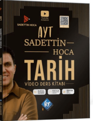 KR Akademi Yayınları Sadettin Hoca AYT Tarih Video Ders Kitabı - 1