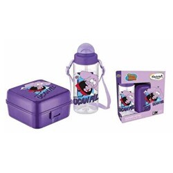 Kral Şakir Beslenme Kabı Pipetli Tritan Matara Set - Gıpta