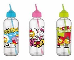 Kral Şakir Desenli Pipetli Cam Matara 450cc - Gıpta