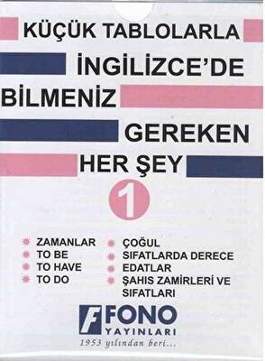Küçük Tablolarla İngilizce`de Bilmeniz Gereken Her Şey - 1