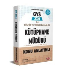 Data Yayınları GYS T.C Kültür Ve Turizm Bakanlığı Kütüphane Müdürü Görevde Yükselme Sınavı Konu Anlatımlı - Data Yayınları