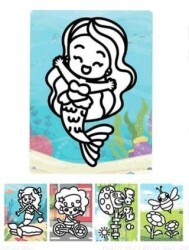 Kum Boyama 5Li Set - Kız Model Karışık - BKM Kitap