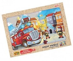 Kumtoys Ahşap Yapboz İtfaiye Küçük Boy - Kumtoys