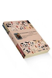 Kuniyoshi Utagawa Dörtlü Defter Seti 2 - Animals Series - Retronote