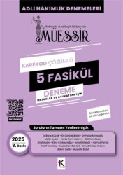 Müessir Adli Hakimlik Denemeleri - 2025 Karekod Çözümlü 5 Deneme - Kuram Kitap