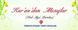 Kurandan Mesajlar Kırk Ayet Kartelası - Türkiye Diyanet Vakfı Yayınları