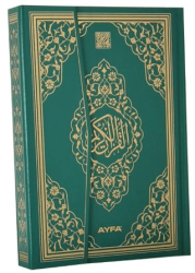 058 Yeşil - Mühürlü Orta Boy Kuran-ı Kerim - Ayfa Basın Yayın