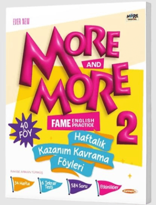 Kurmay Yayınları 2. Sınıf More More Haftalık Kazanım Kavrama Föyleri 44 Föy - 1
