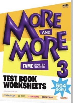 Kurmay Yayınları 3. Sınıf More And More Worksheets Test Book - 1