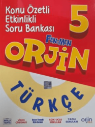 Orjin Yayınları 5. Sınıf Kazanım Odaklı - Konu Anlatımlı - Etkinlikli Türkçe Defteri - Orjin Yayınları